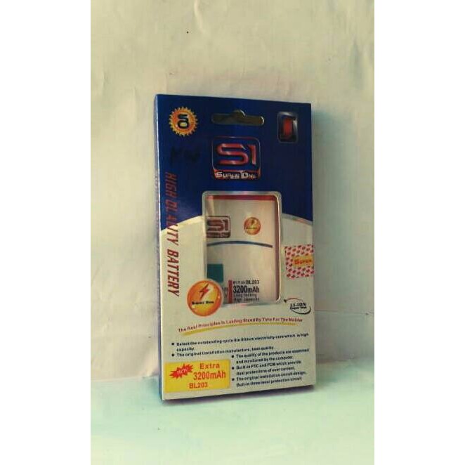 Super One S1 Lenovo A365e A278 A365 Battery DP 3200mAh BL203 Baterai BQC