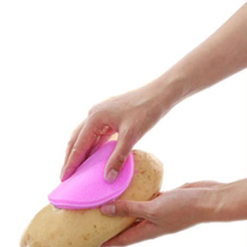 sikat silikon cuci piring silicone dishwashing brush (1D1) kpe005