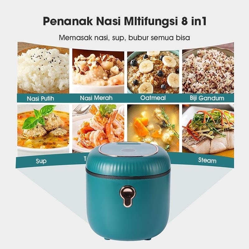 SAMONO DIGITAL RICE COOKER 1 L 8IN1 SW-RCEG1L 100% ORI GREEN