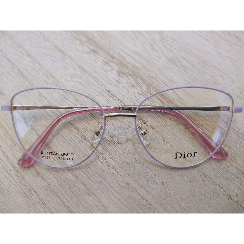 Frame Cat Eye Dior Free Lensa Photochromic/Anti radiasi Bergaransi 1 tahun