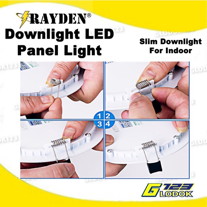 Lampu Downlight 6W 12W 18W Lampu LED Panel Light Indoor Rayden