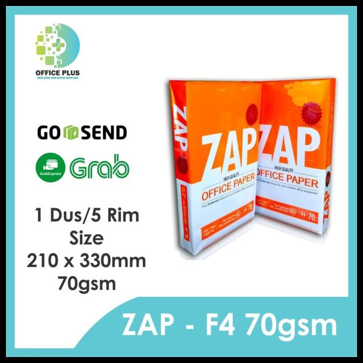 

PROMO KERTAS HVS FOLIO F4 70GR ZAP FOTOKOPI FOTOCOPY PRINT PHOTOCOPY PAPER PROMO