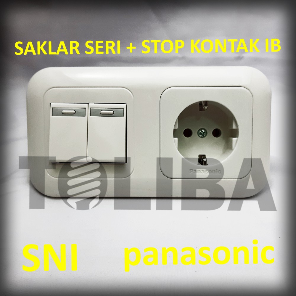 saklar seri + stopkontak stop kontak arde non cp inbow panasonic SNI