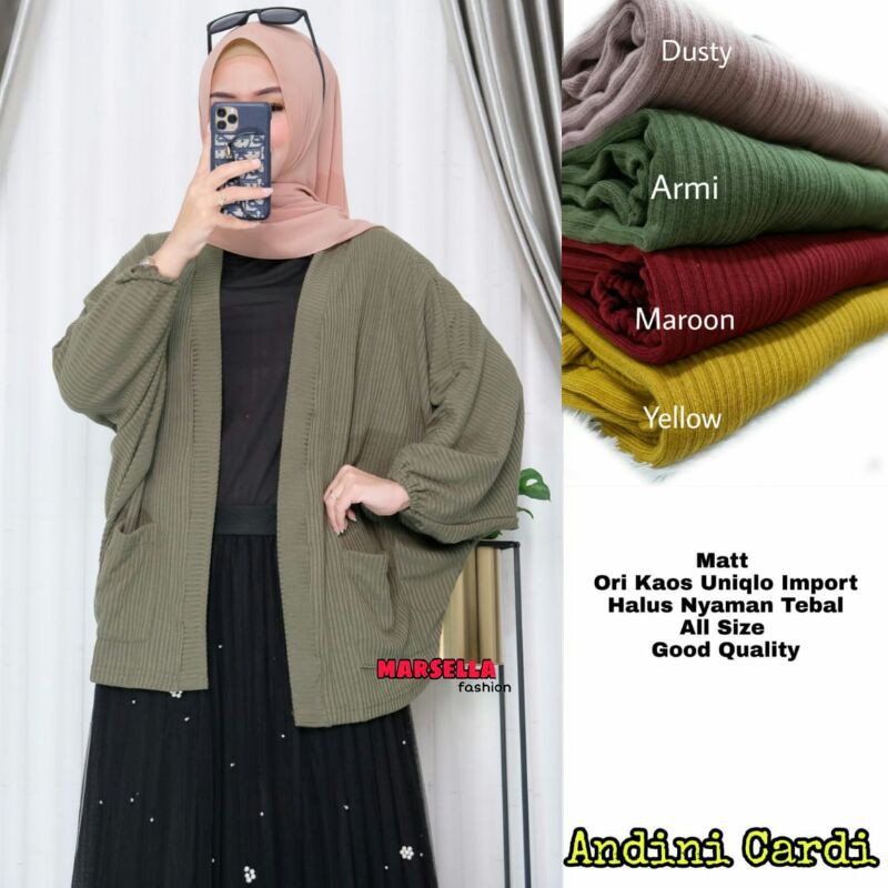 ANDINI CARDI MATT KAOS UNIQLO IMPORT