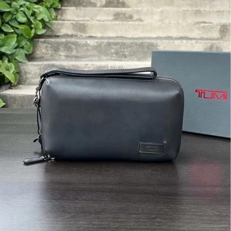 handbag tumi tas tangan mirror quality clutch kulit asli leather