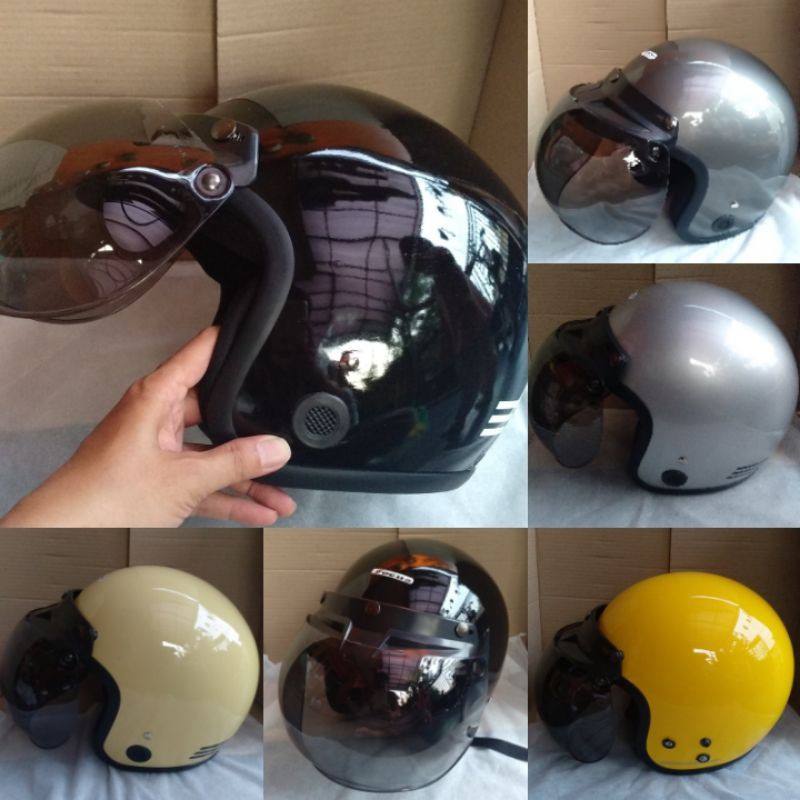 Helm Motor Retro Bogo /helm motor/ pelindung kepala
