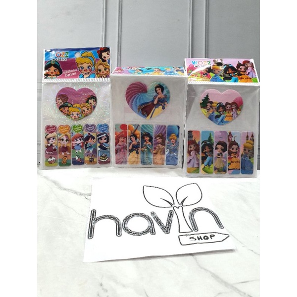 PEMBATAS bahan PLASTIK 5+1 BESAR/STICKY NOTE/STICK NOTE-PRINCESS