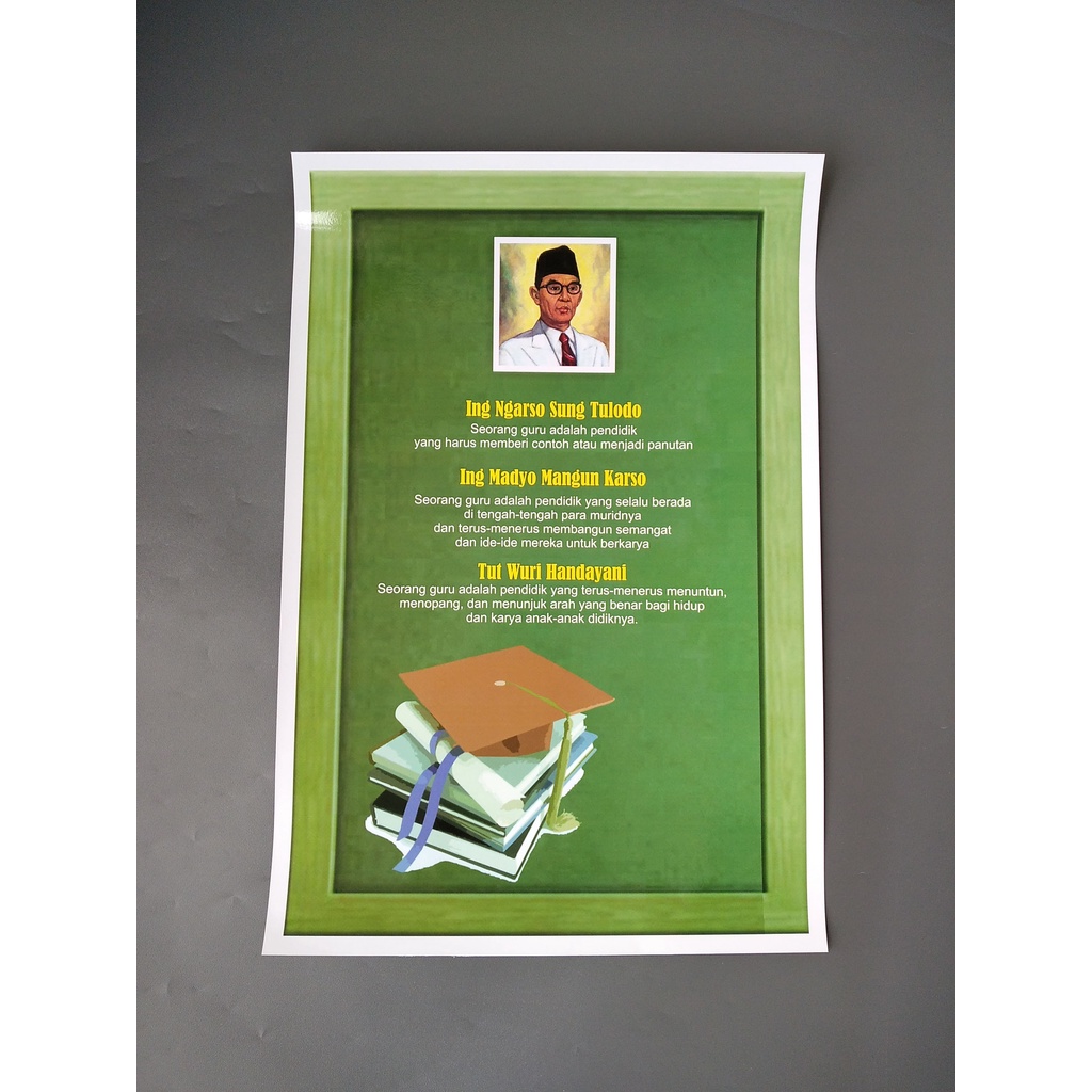 Poster Sekolah Poster Pahlawan Nasional Ki Hajar Dewantara, Poster Quote, Poster Motivasi
