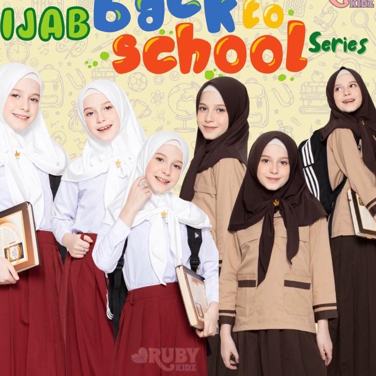 Langsung Beliii.. jilbab anak instan sekolah putih pramuka pastan hijab anak sekolah SD back to scho