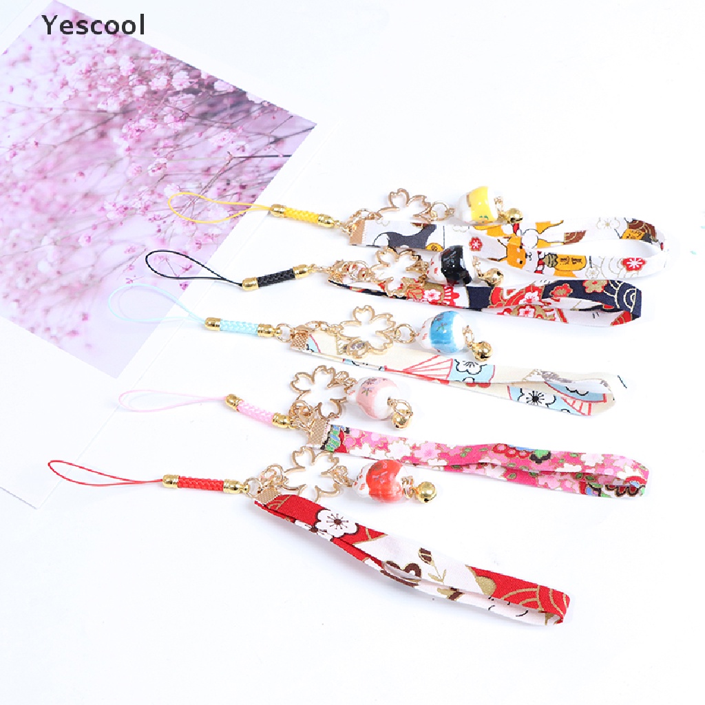 Yes Tali Lanyard Motif Bunga Daisyloncengkucing Untuk Aksesoris Handphone