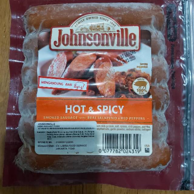 

Sosis Johnsonville Hot & Spicy (NON HALAL)