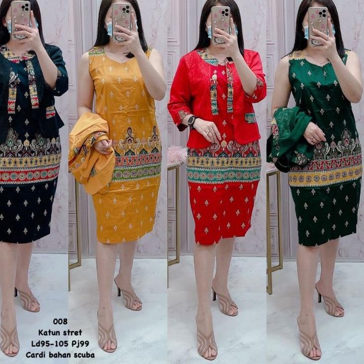 Terbaik SETELAN DRESS BLAZER DRESS SET ROMPI BAJU NATAL BAJU KE GEREJA DRESS WANITA DRESS KANTOR DRE