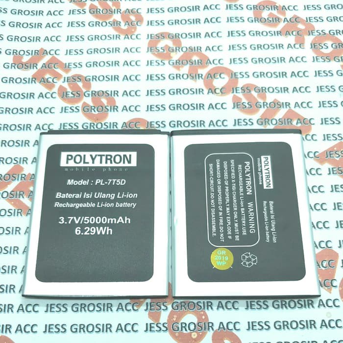 Baterai Battery Original Polytron Rocket T3 R2507 PL-7T5D PL7T5D