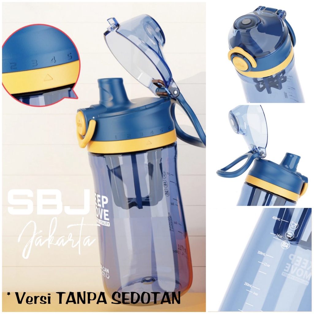 BOTOL MINUM TRITAN 100% BPA FREE SPORT EDITION ada pilihan varian INFUSER dan SEDOTAN