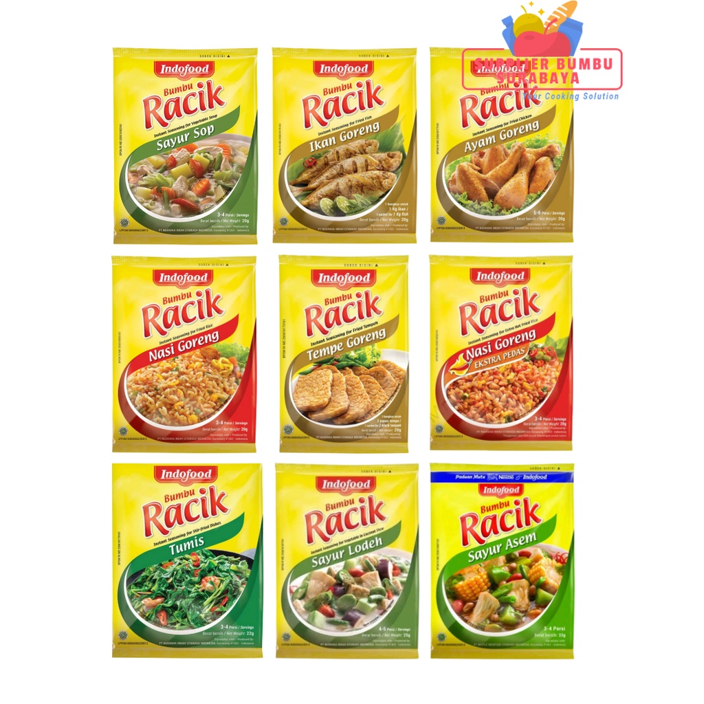 Bumbu Racik Indofood Varian Bumbu Masak Instan 20g