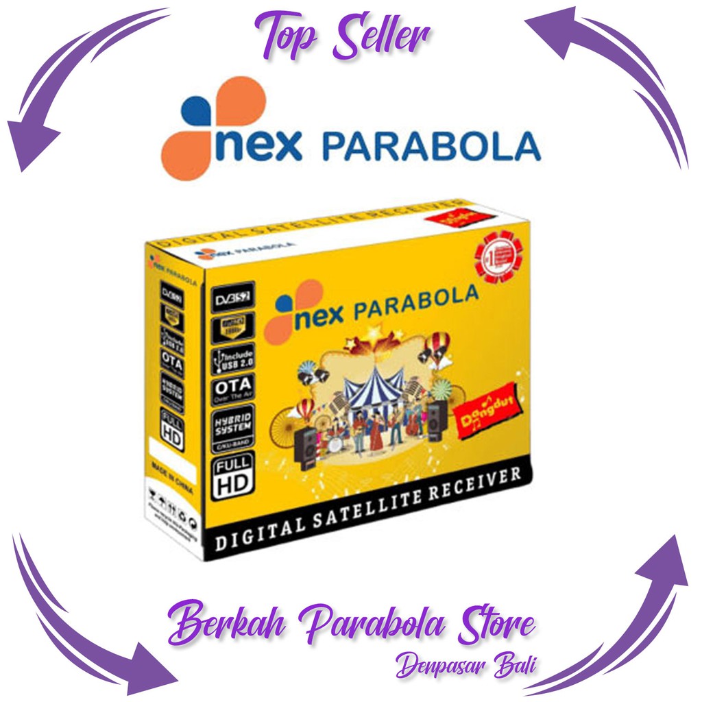 Nex Parabola Kuning Receiver Parabola Hybrid Gratis Premium C Ku Band Produk Terbaik BPS