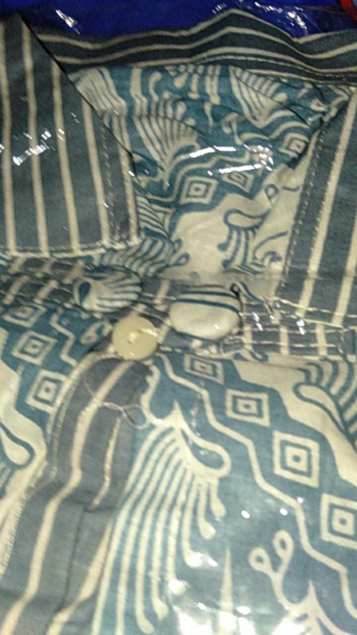 Tey-17 Batik Wanita Asj Sa Hrb026 Kenongo Kemeja Tosca Pendek