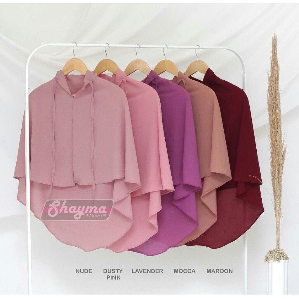 Khimar Bergo Tali Belakang Diamon Italiano / Hijab Bergo Instan Tali