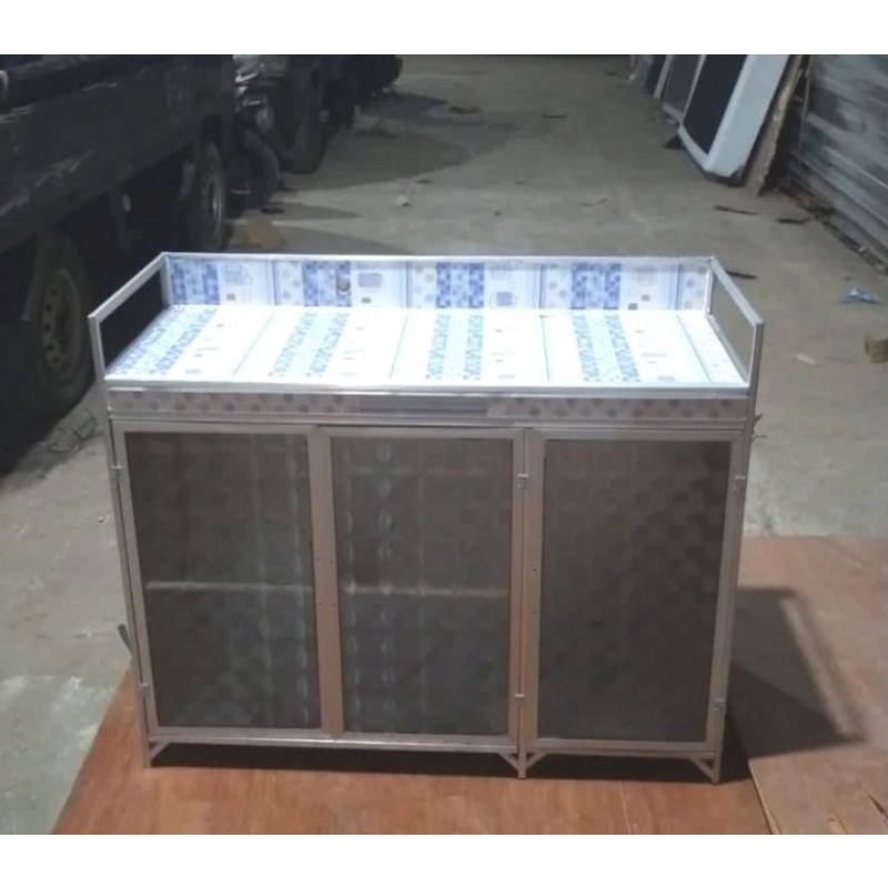 rak kompor 3 pintu 2 tungku