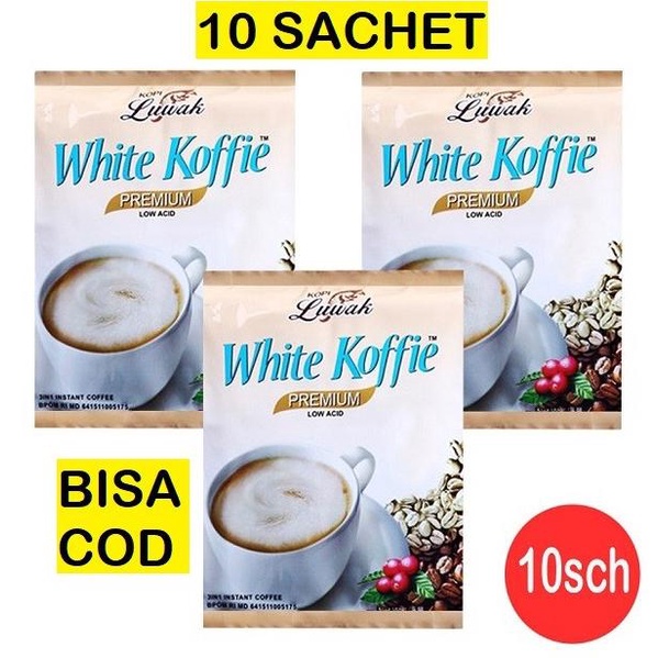 

Big Sale Kopi LUWAK White Koffie Coffee 3 in 1 Instant 1 Renceng 10 Sachet @20g Big Sale