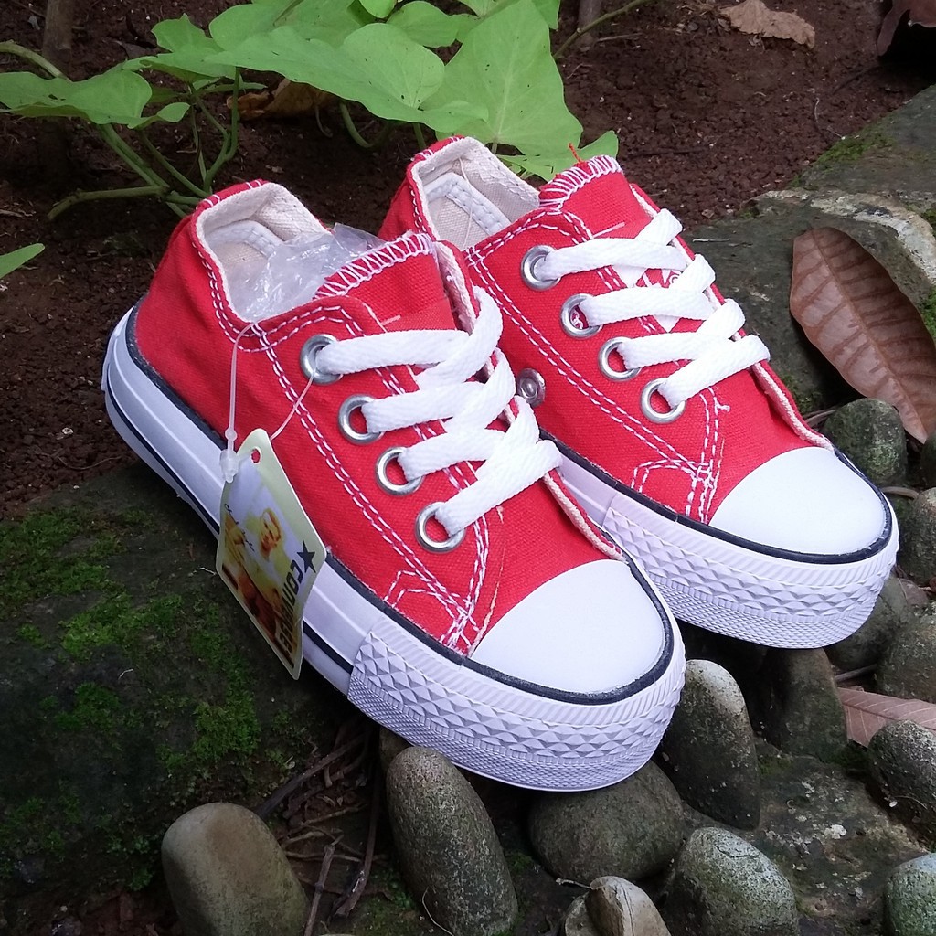 converse red/sepatu baby/sepatu child/sepatu merah chili/sepatu bocah