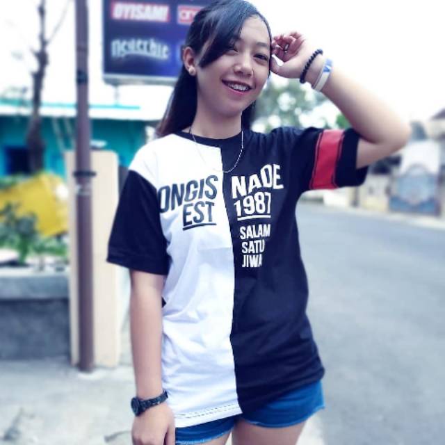 Kaos Arema Aremania Aremanita Hitam Putih Kaos Bola Combed 30s