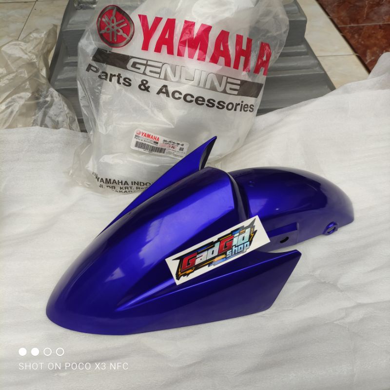 spakbor nouvo z/spakbor depan nouvo z warna biru yamaha