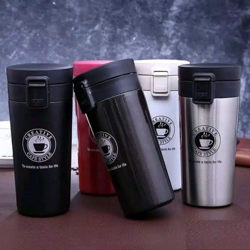 Termos Motif Gelas Kopi/Termos Travel Vacuum Mug Cup Coffe Stainless Steel