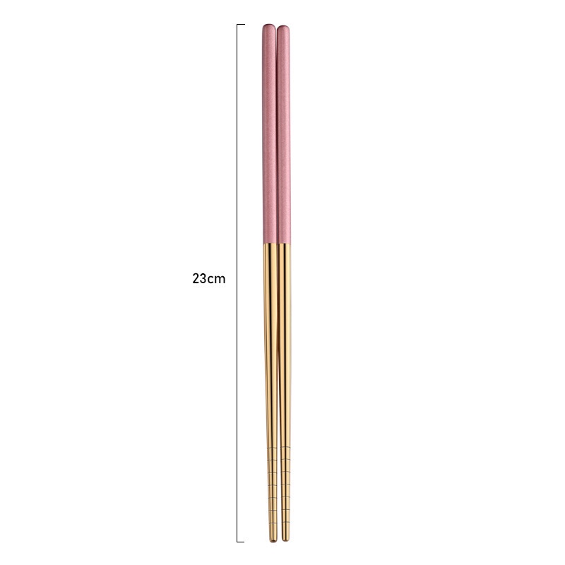 10 Pairs Reusable Silver Long Chopsticks Metal Chinese Stainless Steel Chopstick 