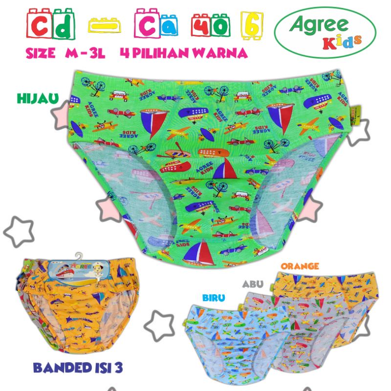 3pc cd anak laki agree/taft kids ca40