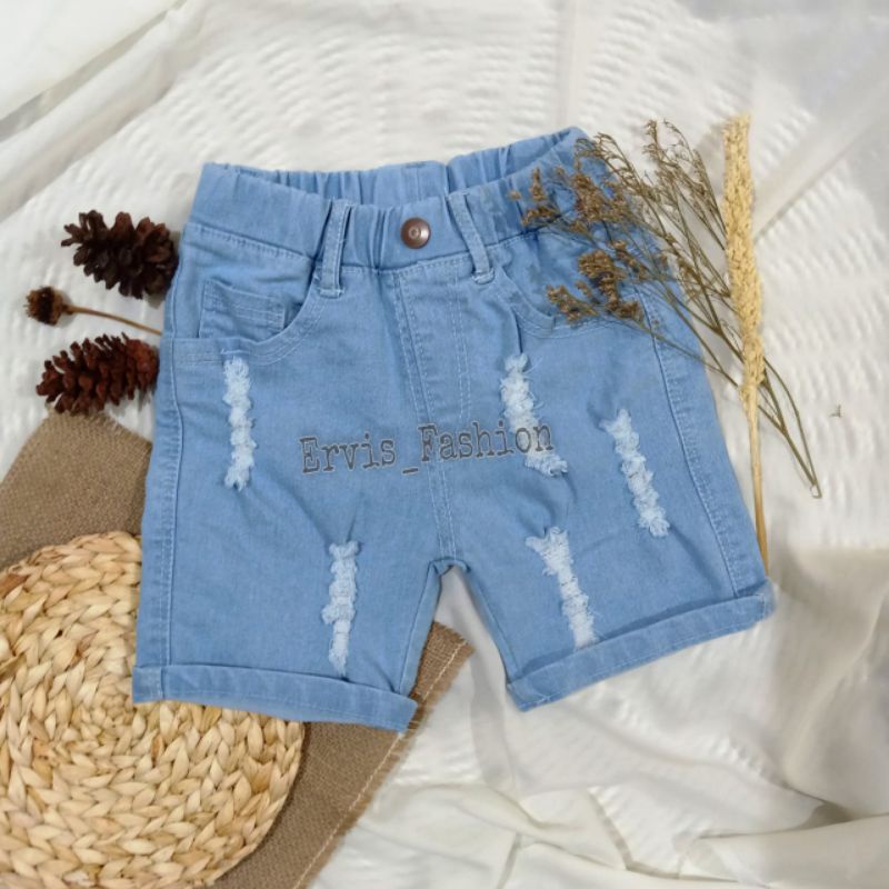 Celana pendek anak  bahan tebal jeans anak /makenzo