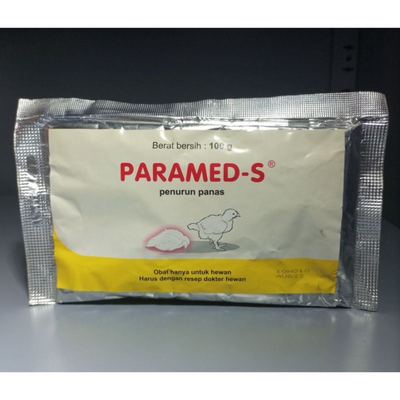 Paramed-s 100 gram obat penurun panas ayam dan unggas
