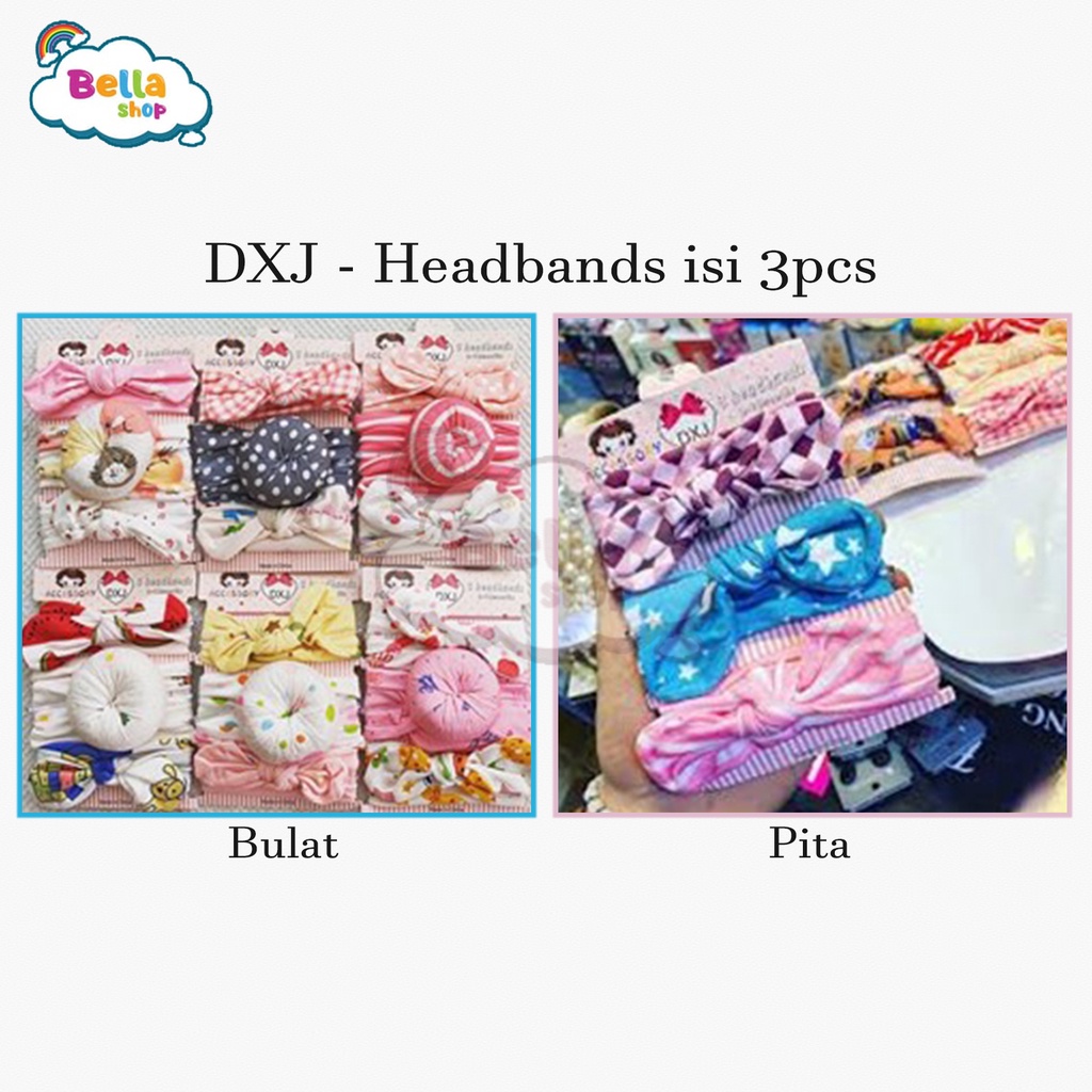 Bandana Bayi Set isi 3 Aneka Motif dan Warna Bandana Bayi Motif Lucu-BELLA SHOP