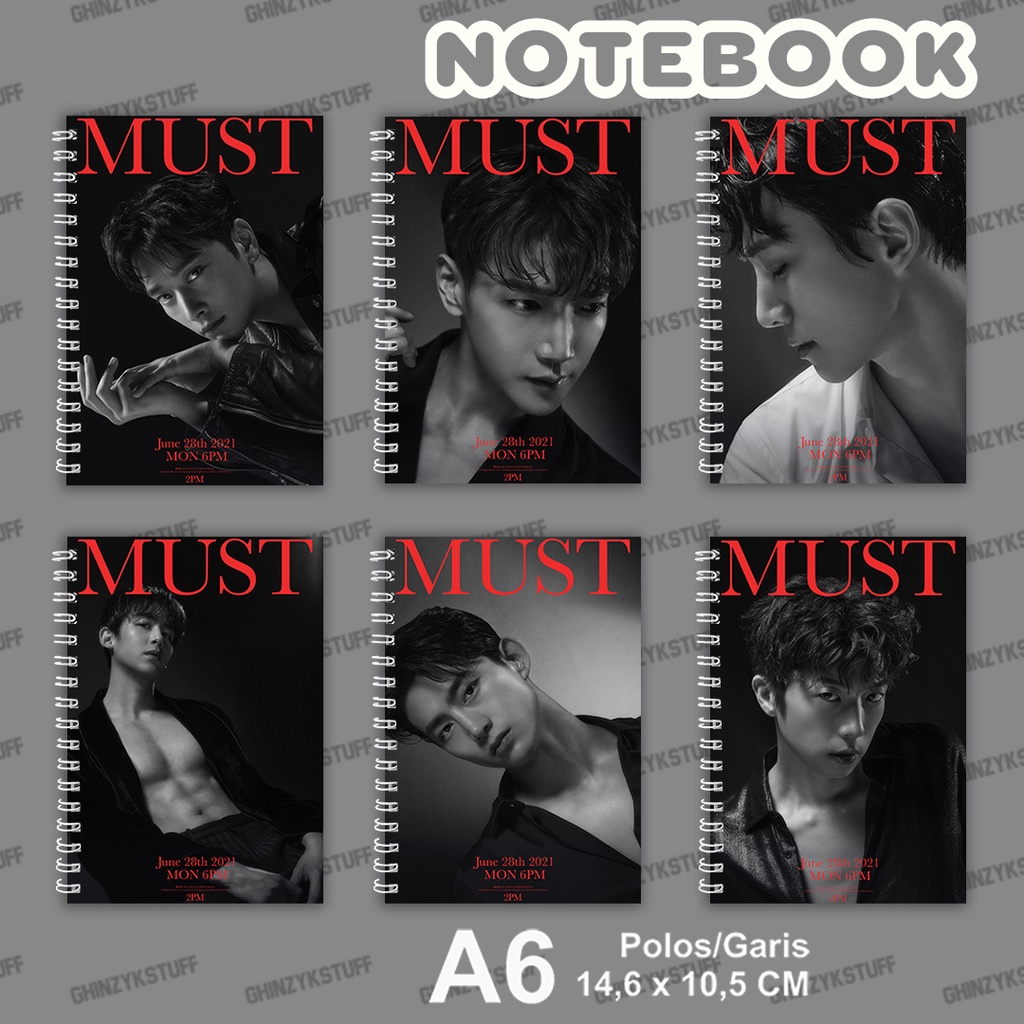 

Notebook KPOP 2PM Must Ukuran A6 10,5 cm x 14,8 cm