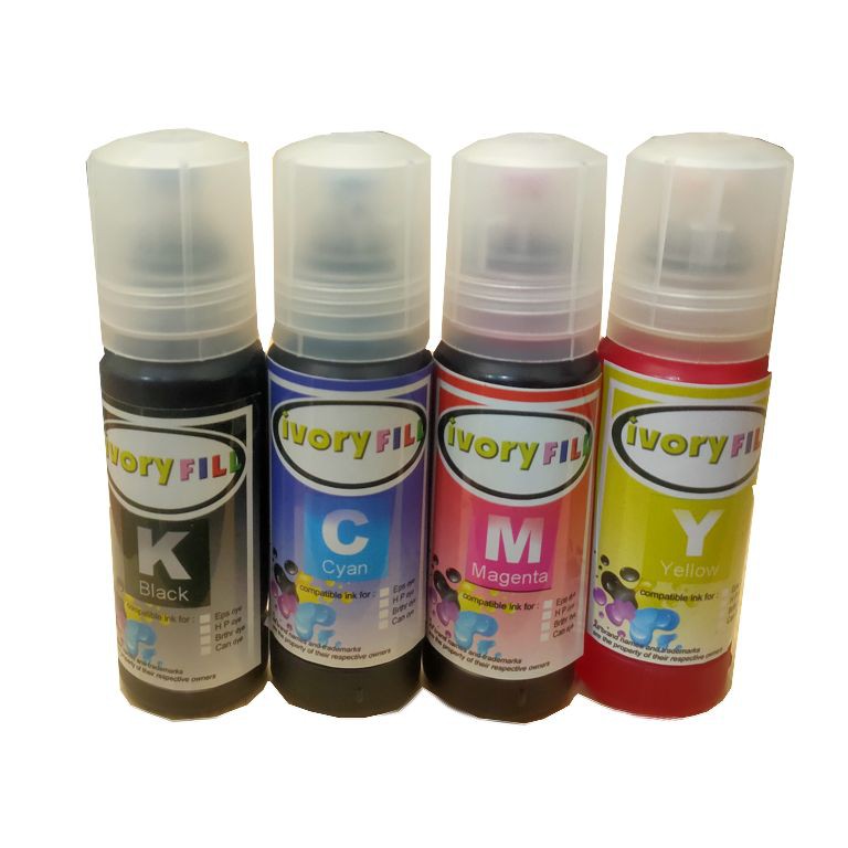 Paket tinta refill isi ulang IVORYFILL kompatibel untuk epson 003 best quality ink L3150 L3110 L1110