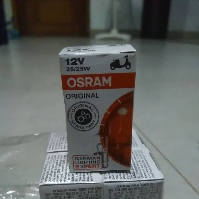 Bohlam halogen osram bohlam depan osram untuk motor bebek metik