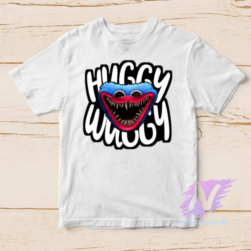 kaos huggy wuggy baju kaos anak hugy wugy