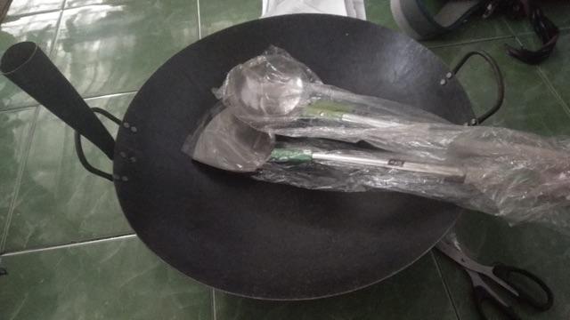 Wajan Kuali Plat Baja / Wajan Nasi Goreng / Diameter 48cm