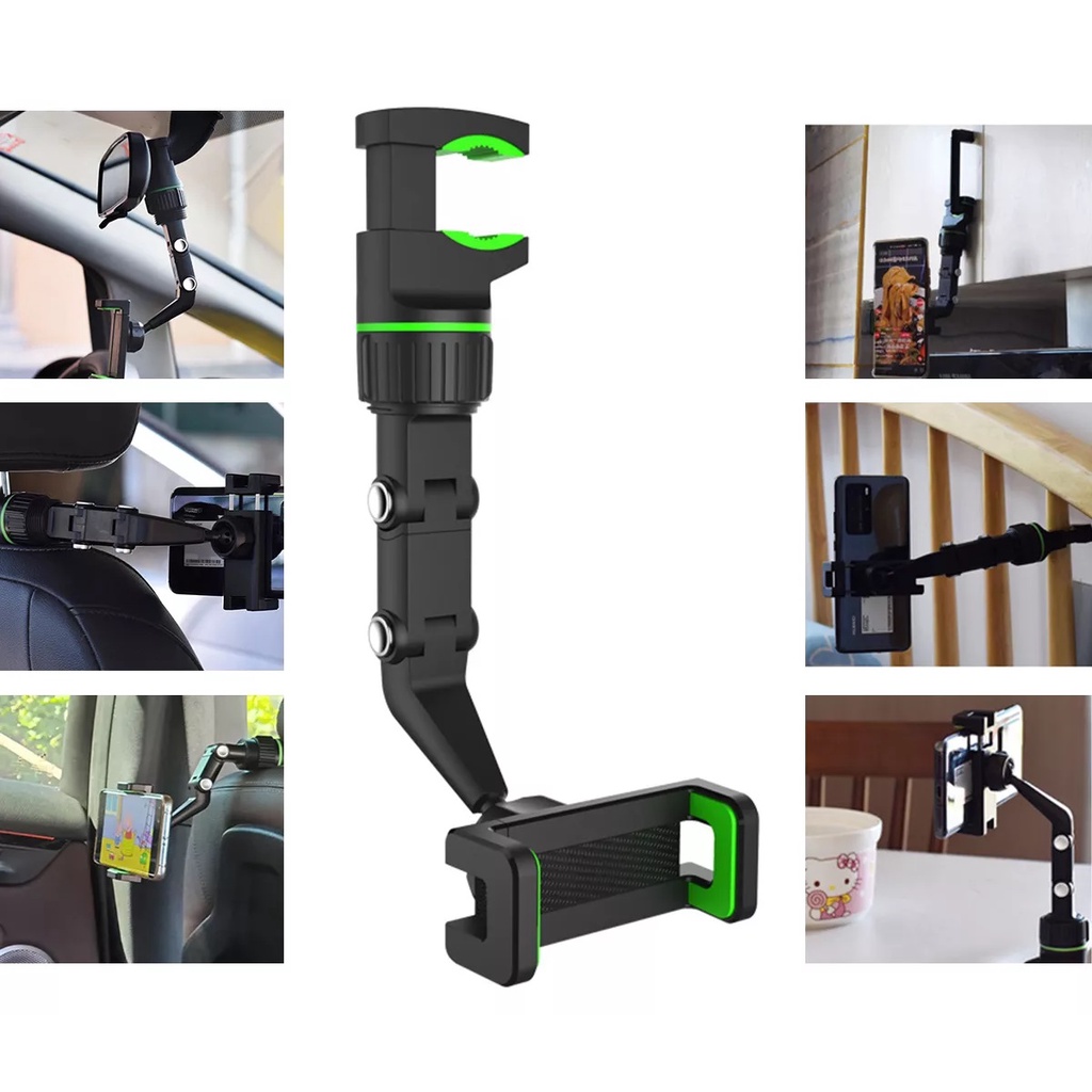 Holder Mount Clamp Jepit Stand Dudukan Penjepit Tiang Tripod Lazypod Gantung Meja Bracket HP Motor M