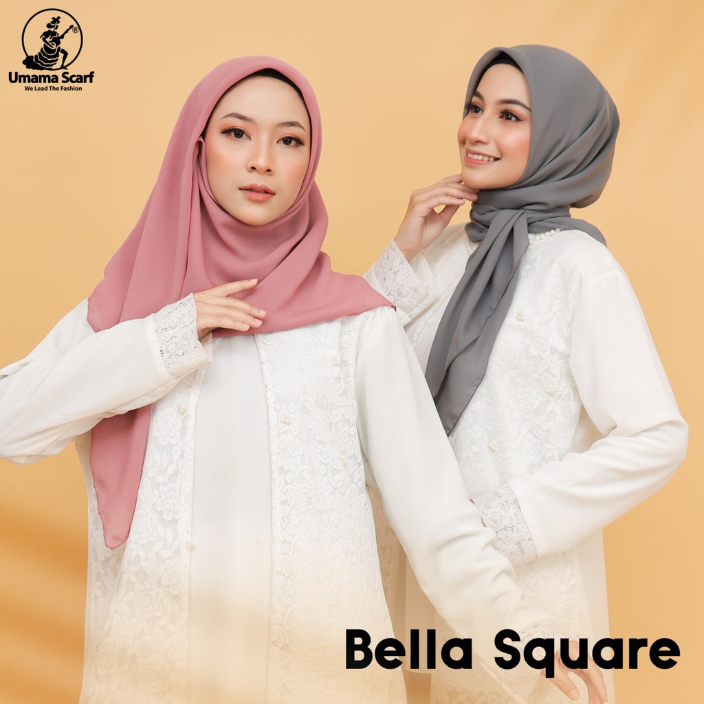 Hijab Segi Empat Polos Bella Square (Ecer/1pcs)-3