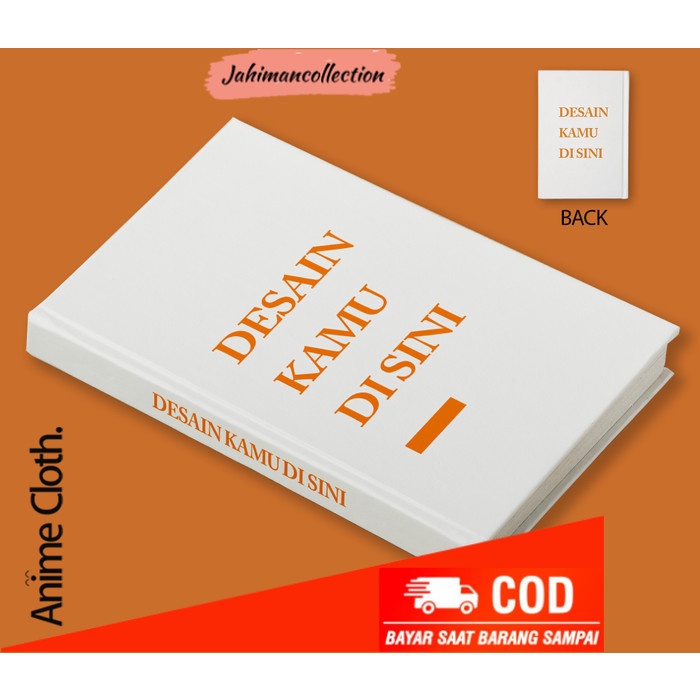 

✨ BISA COD ✨ Notebook Custom Buku Jurnal Catatan Diary Desain Bebas Hardcover - Bergaris 100lbr