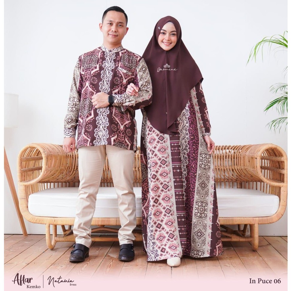 NATANIA DRESS JASMINE BY LIDIA HADIWINOTO | GAMIS SYARI MOTIF FLOWER ADEM CASUAL KHANZA PREMIUM