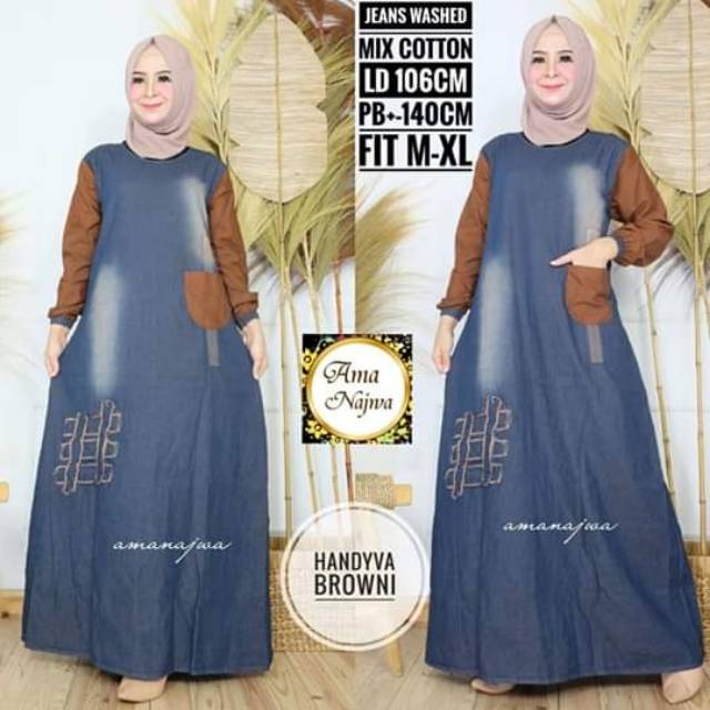 Handyva browni jeans by ama najwa