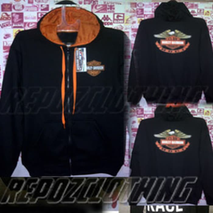JAKET  HOODIE HARLEY DAVIDSON CLUB INDONESIA HDCI