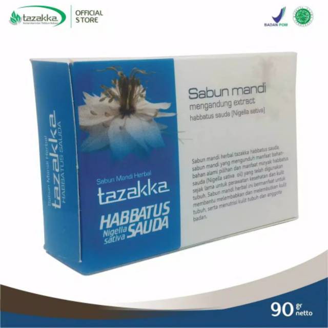 Sabun Mandi Habbatussauda Pemutih Kulit Pencerah Alami - Sabun Herbal Habbatussauda 90gram BPOM