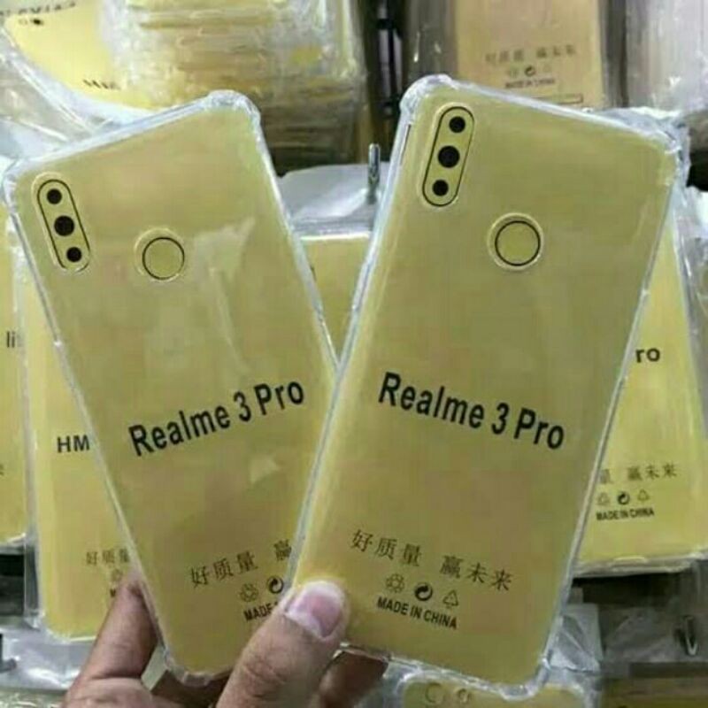 anti crack realme 3pro silikon bening tempered glass realme 3 pro