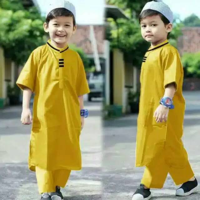 PROMO SETELAN KOKO RESTU ANAK TOYOBO SIZE S DAN M