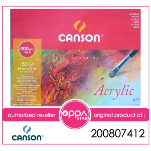 

Canson Acrylic 24 x 32 50 400 Watercolor Kertas Oil 200807412