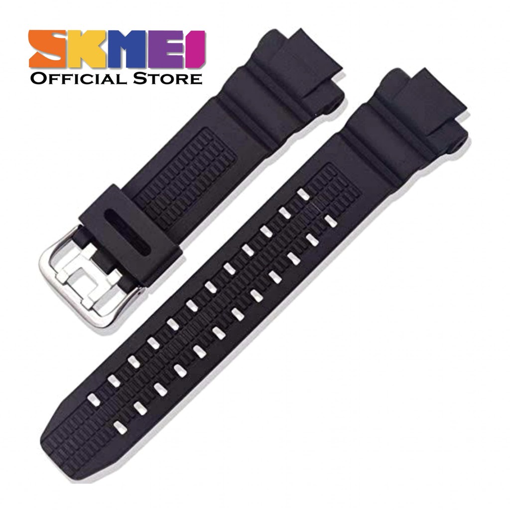 Strap tali jam tangan Skmei 1060 SKMEI AD 1060 Hitam tali skmei.