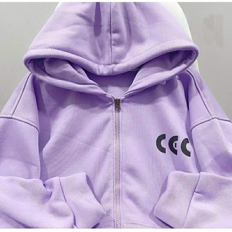 (S - 6XL) ZIP Hoodie CCC BIGSIZE Jaket Sleting Simple Words Harajuku CeC Change OVERSIZE Pria Wanita 5XL 4XL 3XL 2XL XL L M Jaketin aja